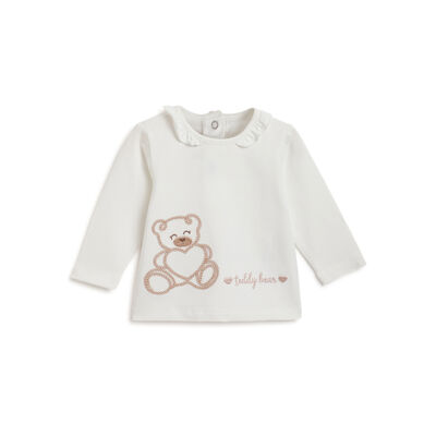 Girls Bronze Applique Long Sleeve T-Shirt